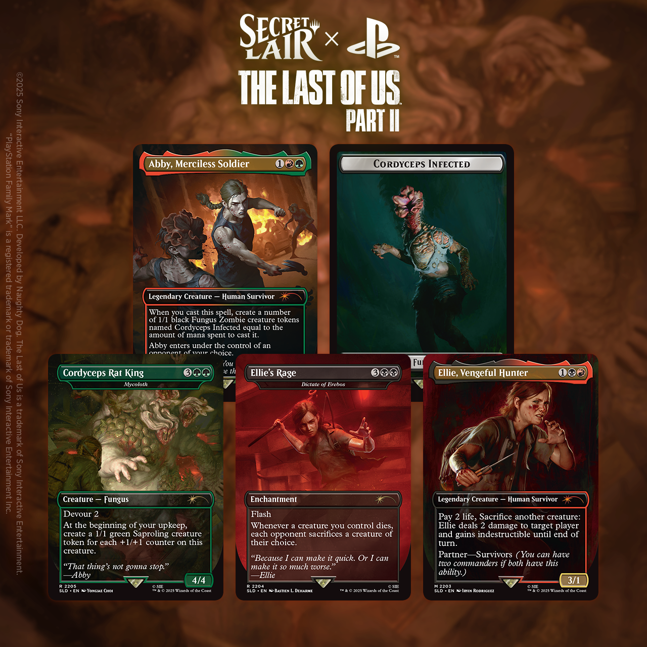 Secret Lair - PlayStation Edition X The last of us Part II