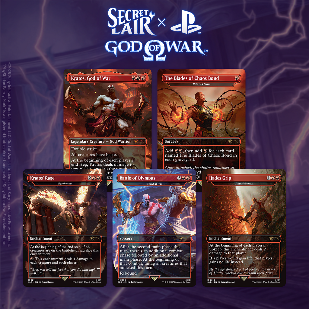 Secret Lair - PlayStation Edition X God of war Greek