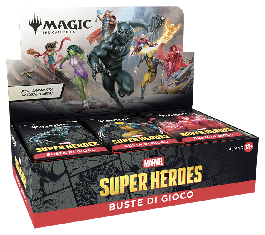 Magic: The Gathering® | Marvel Super Heroes – Play Booster Display