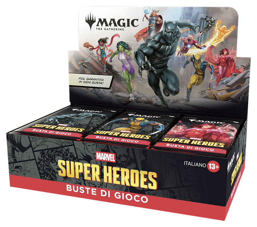 Magic: The Gathering® | Marvel Super Heroes – Play Booster Display